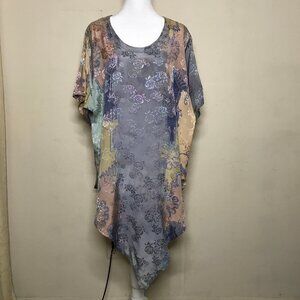 Mission Canyon Santa Barbara One Size Pastel Moroccan Print Tunic Cover Up